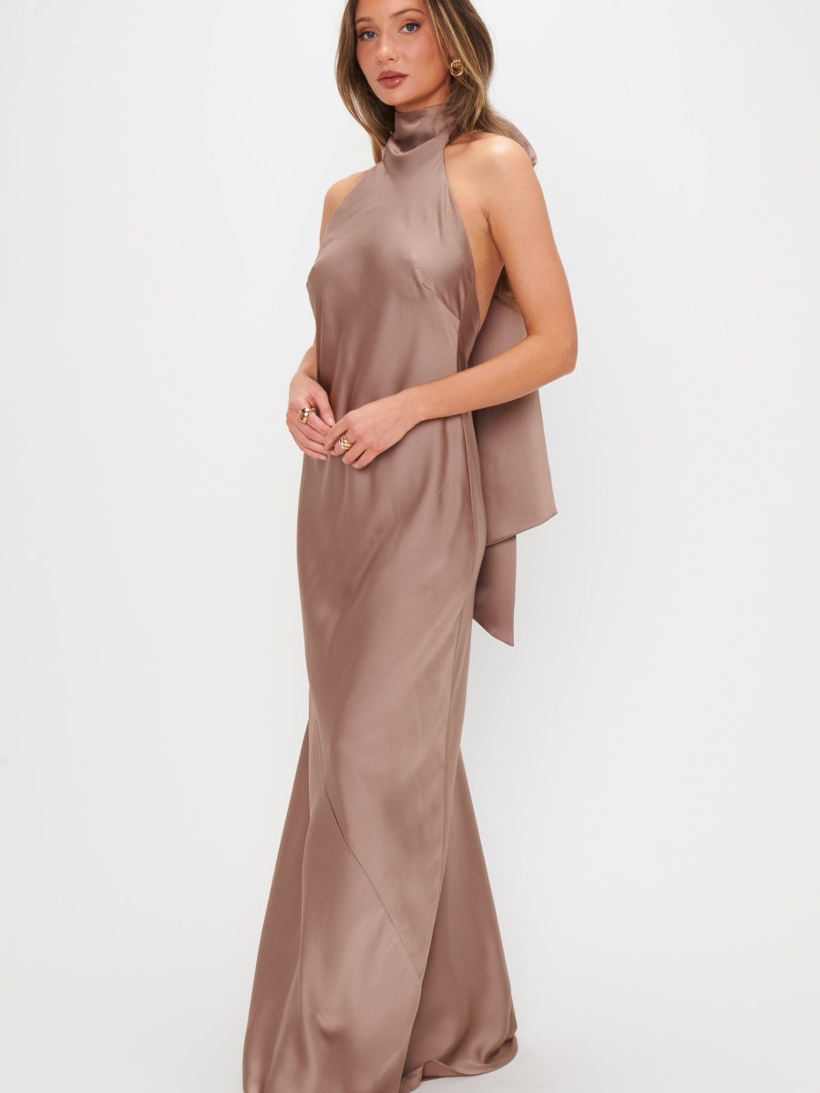 Lisa Maxi Dress ~ Dune Luxe Satin