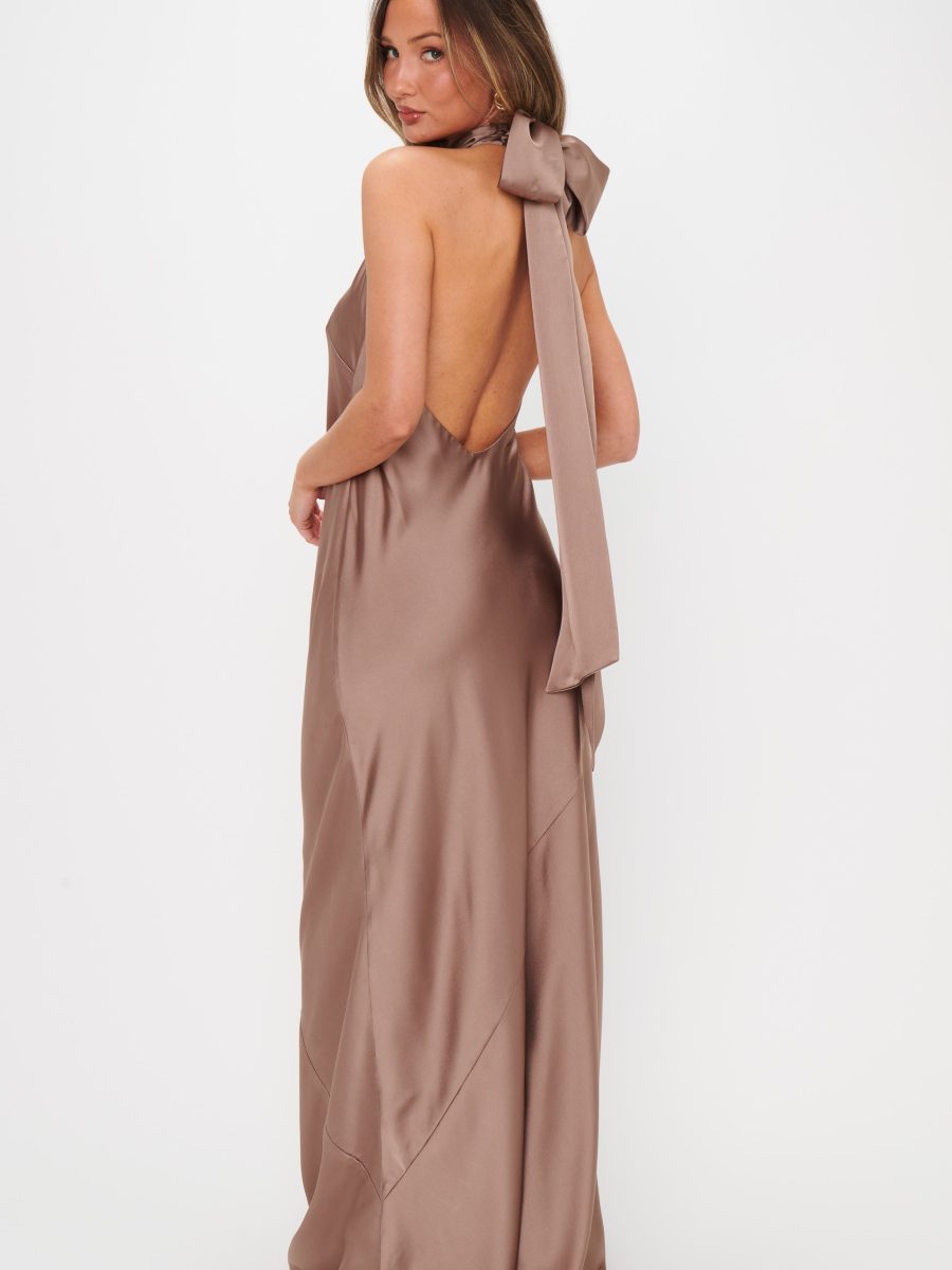 Lisa Maxi Dress ~ Dune Luxe Satin