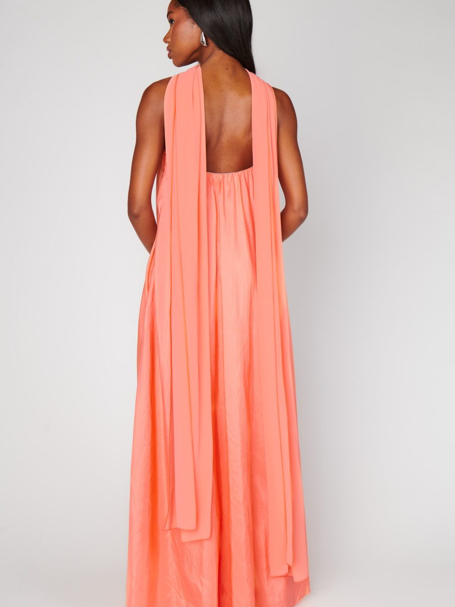 Tinsley Tube Dress ~ Cantaloupe Light Taffeta