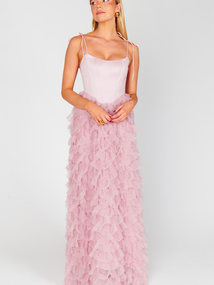 Francesca Maxi Dress ~ Ballet Slipper Ruffle Tulle