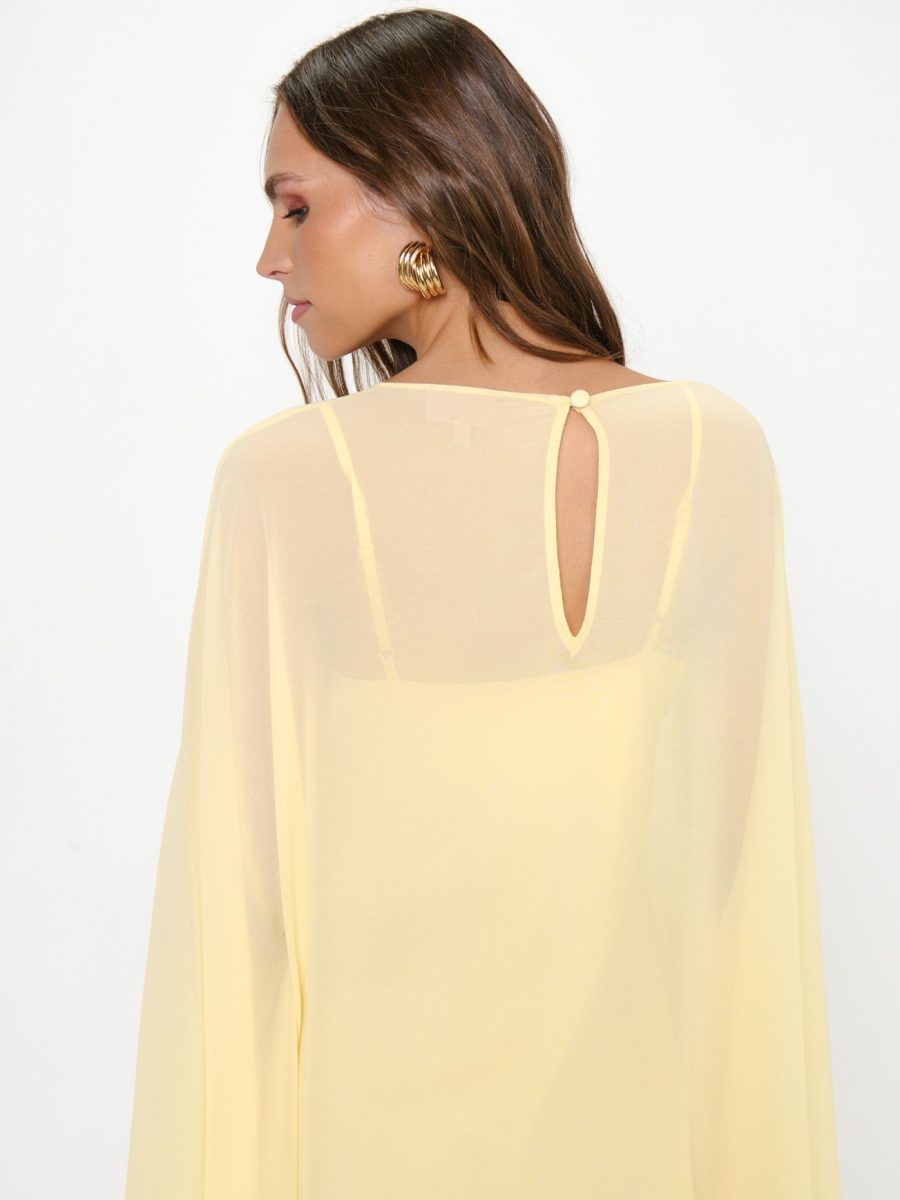 Olsen Maxi Dress ~ Pale Yellow Chiffon