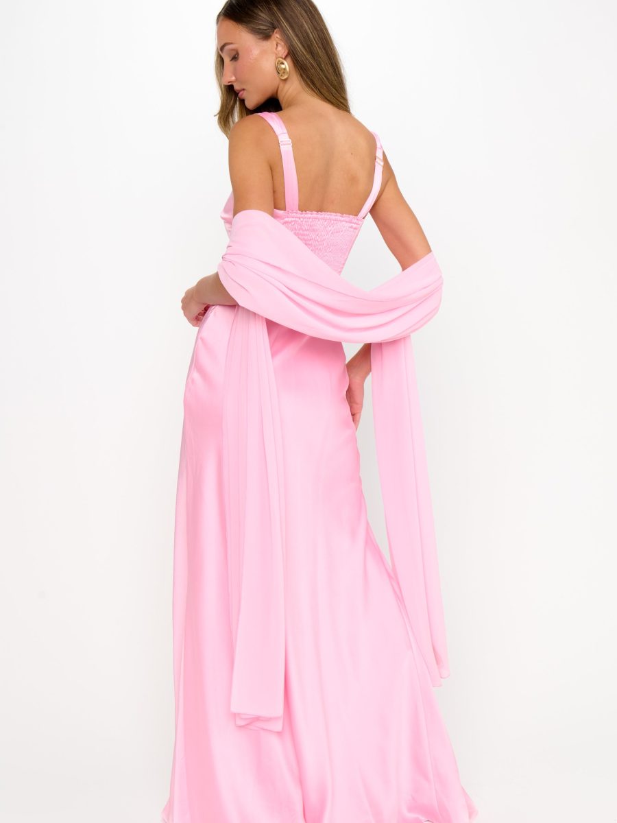 Soiree Shawl ~ Light Pink Chiffon