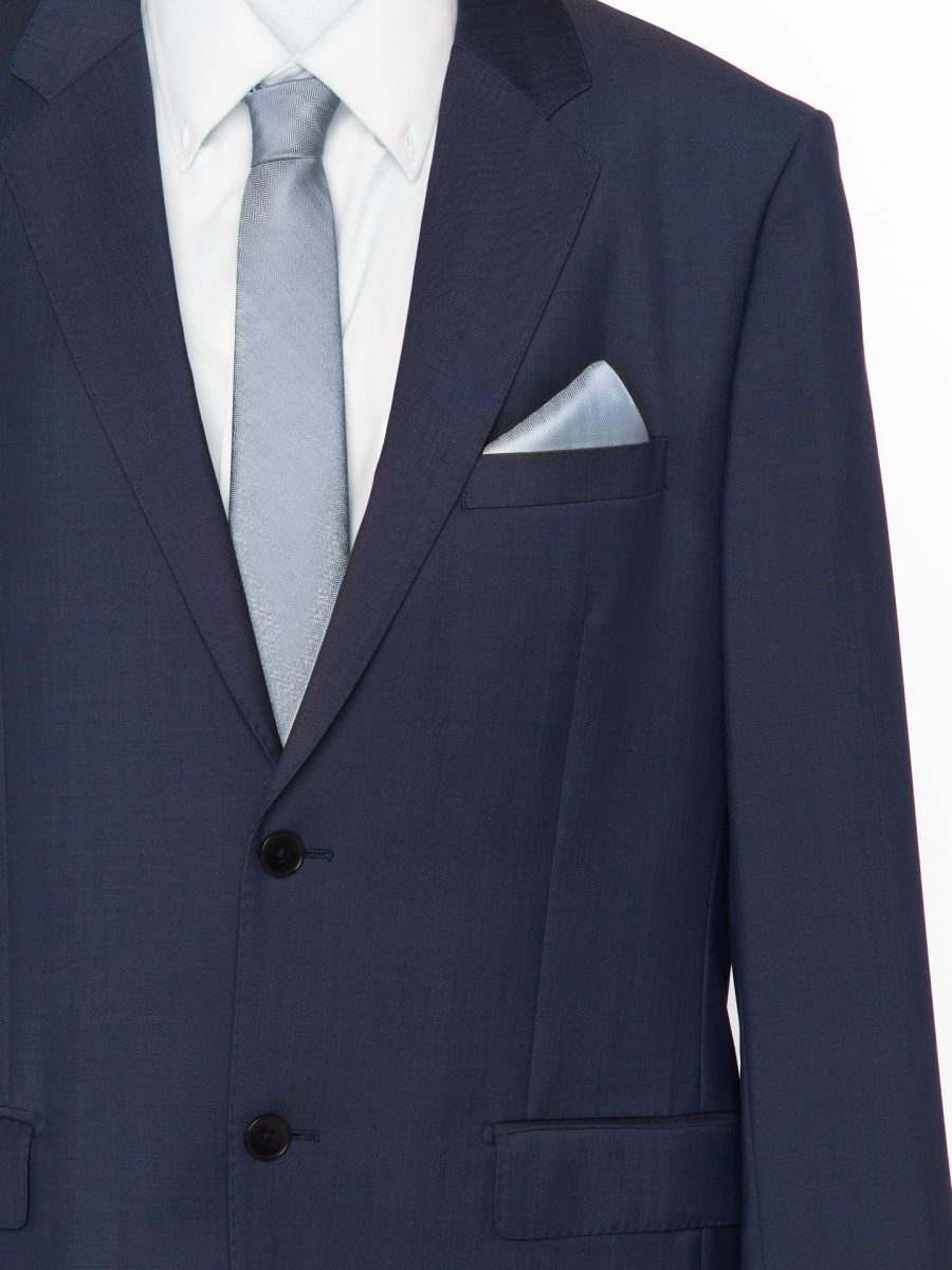 Nico Neck Tie ~ Steel Blue Solid