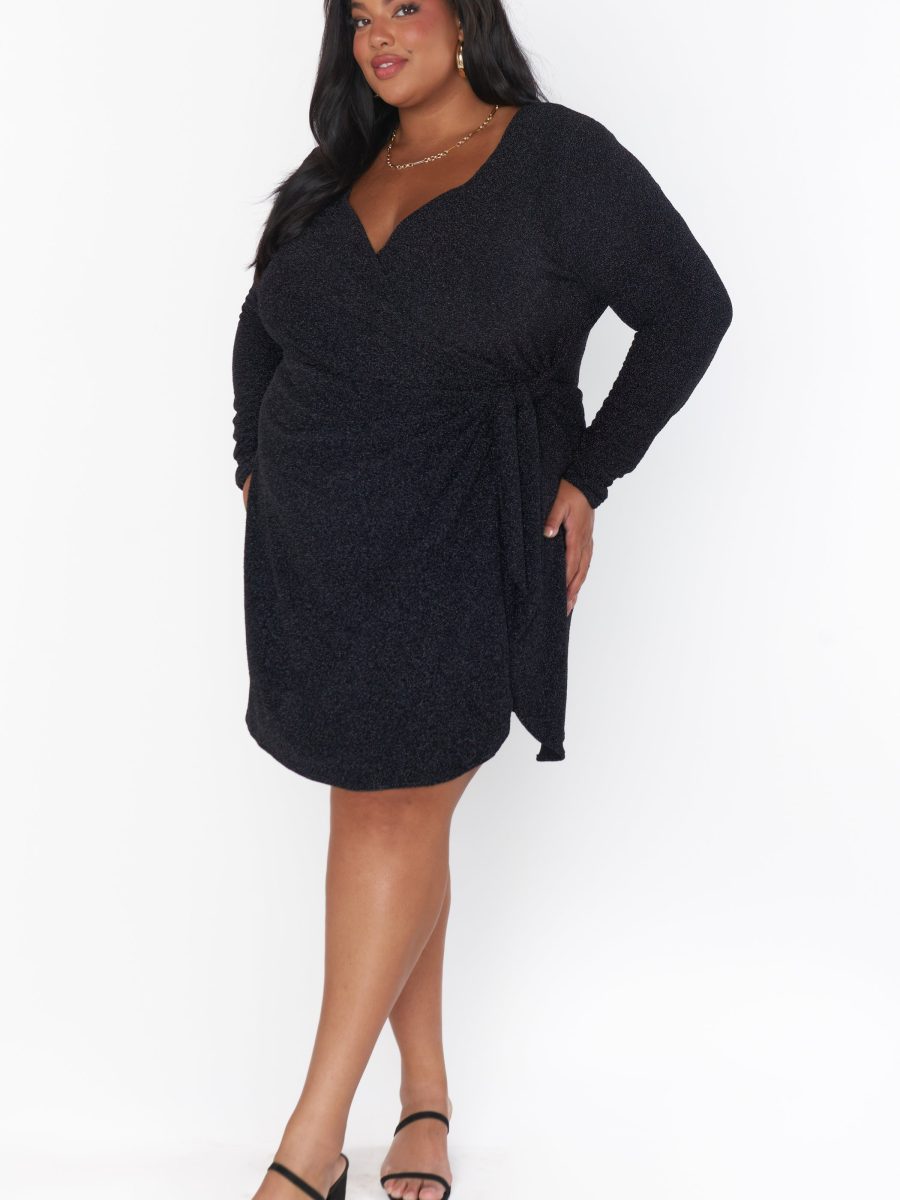 Stage Skort Dress ~ Black Shimmy Shine