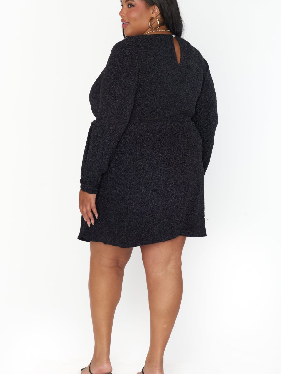 Stage Skort Dress ~ Black Shimmy Shine