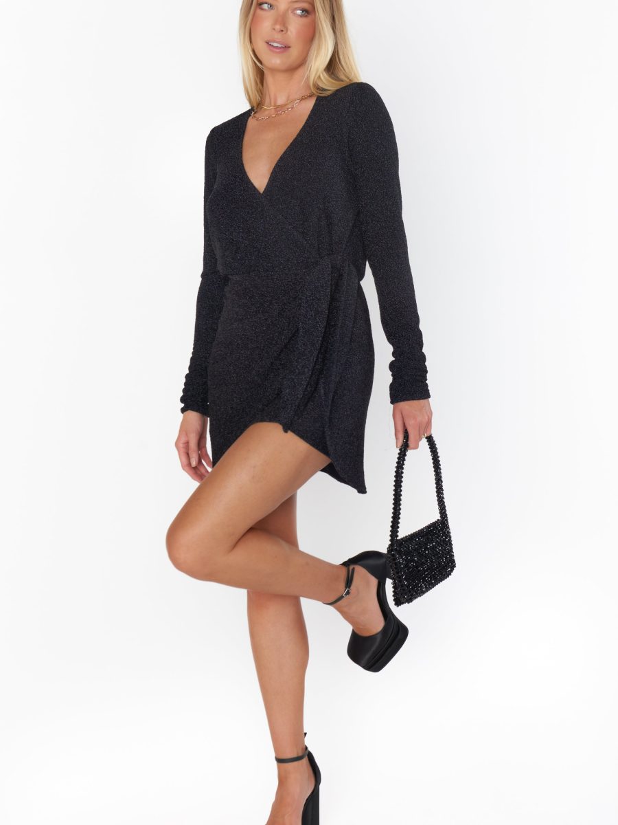 Stage Skort Dress ~ Black Shimmy Shine