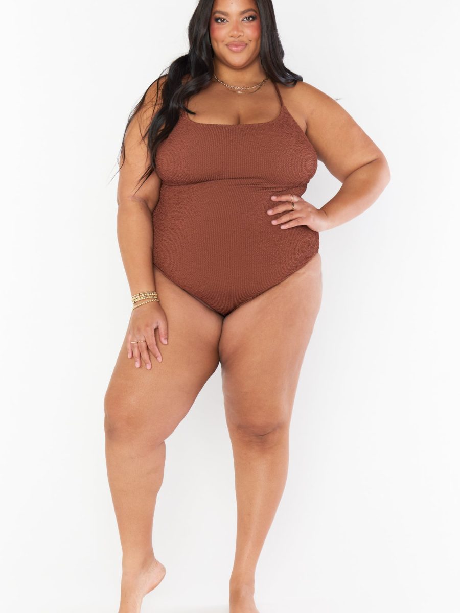 Positano One Piece ~ Chocolate Scrunch