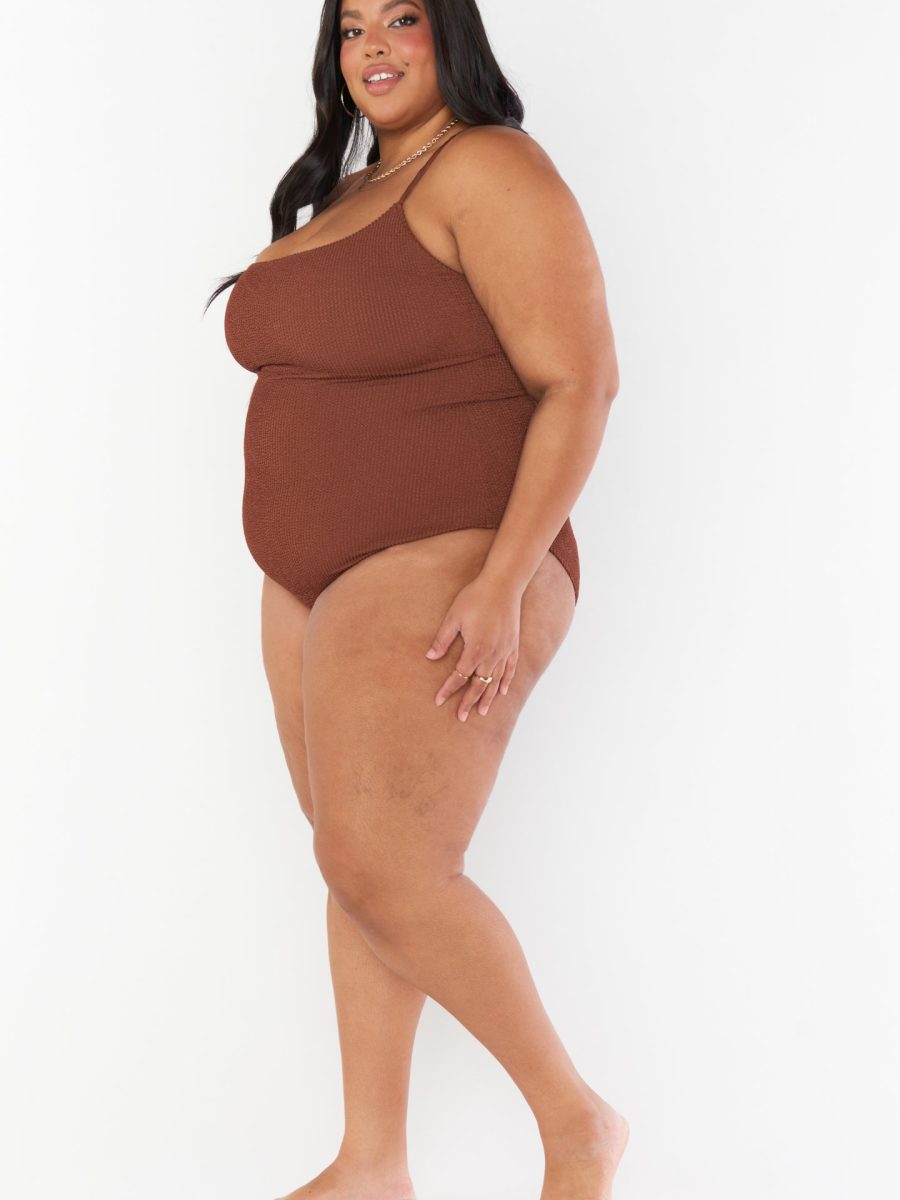 Positano One Piece ~ Chocolate Scrunch