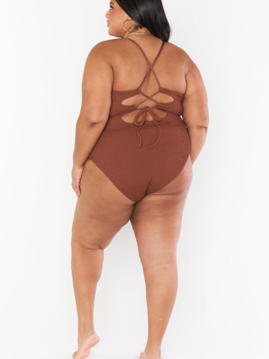 Positano One Piece ~ Chocolate Scrunch