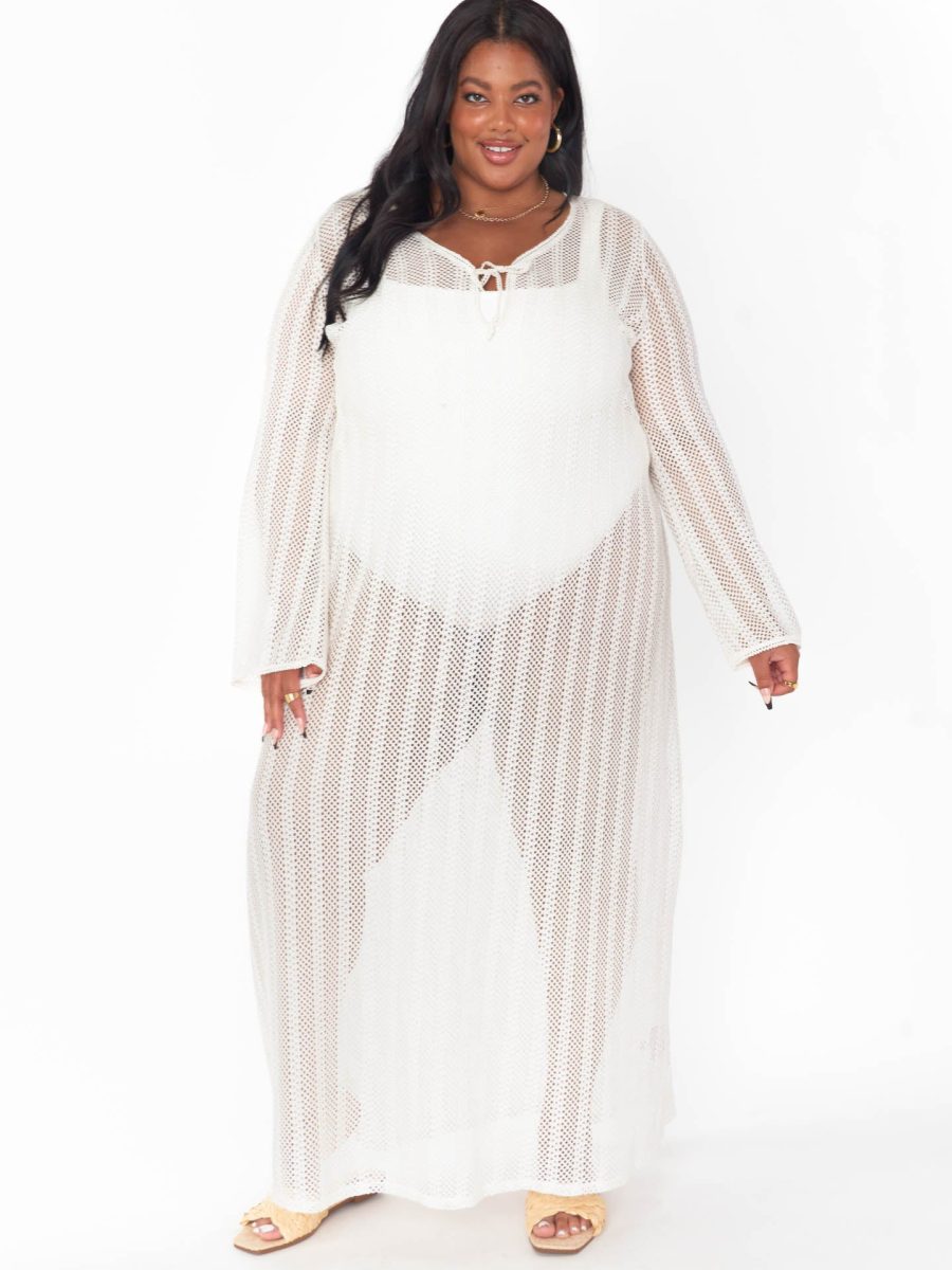 Vacay Coverup ~ White Crochet