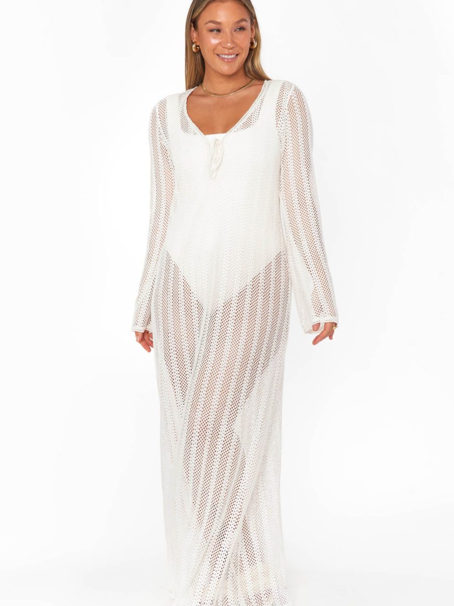 Vacay Coverup ~ White Crochet
