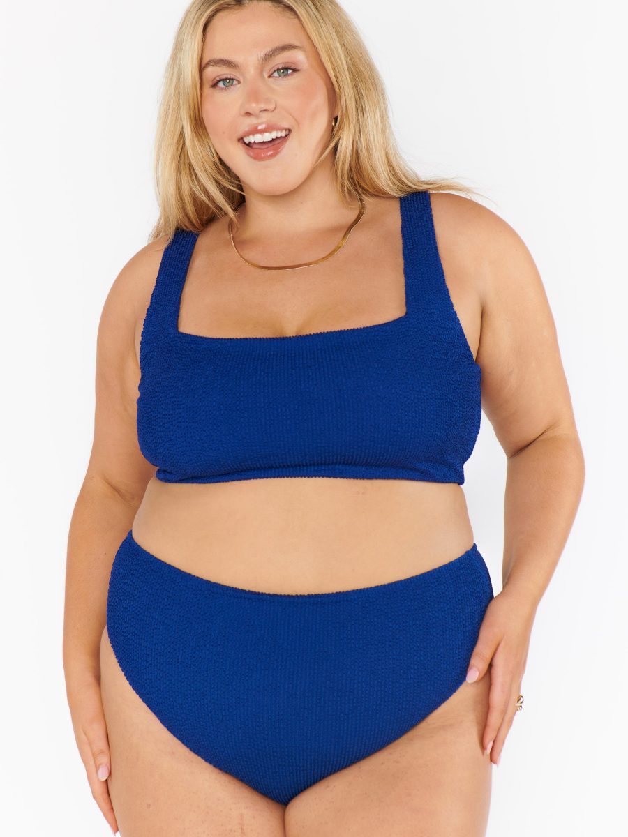 Hot Tub Top ~ Navy Scrunch