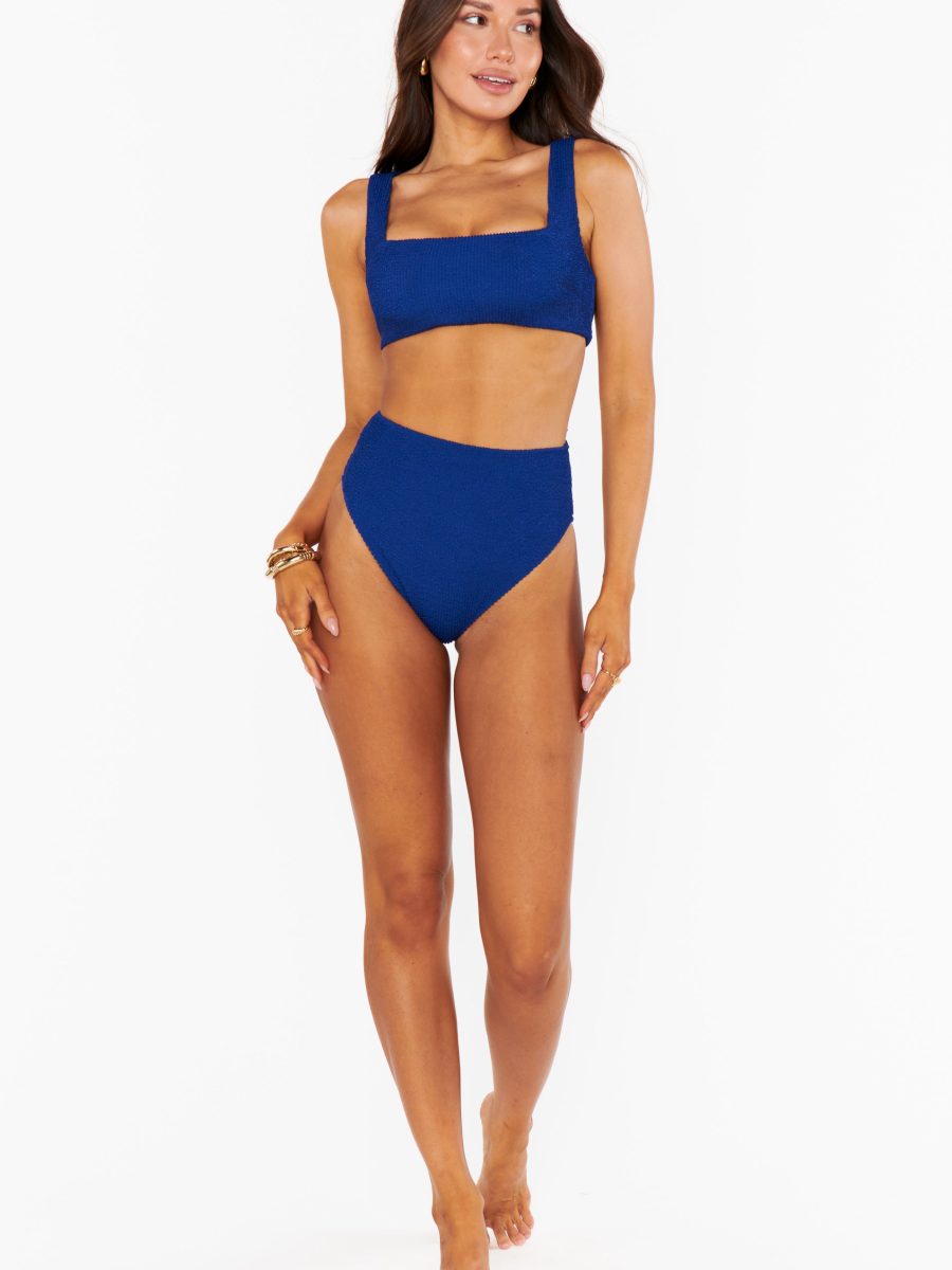Hot Tub Top ~ Navy Scrunch