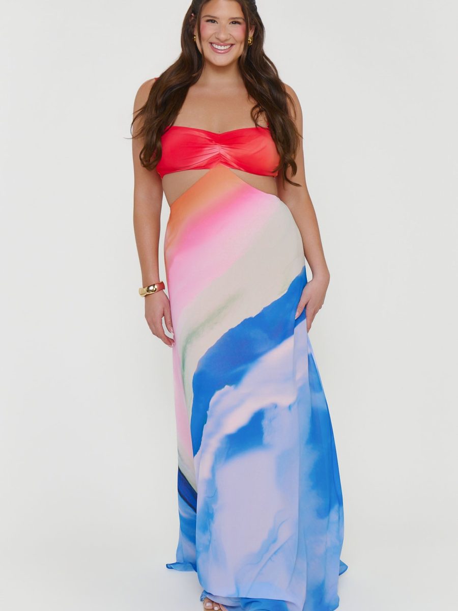 Niki Maxi Dress ~ Sunset