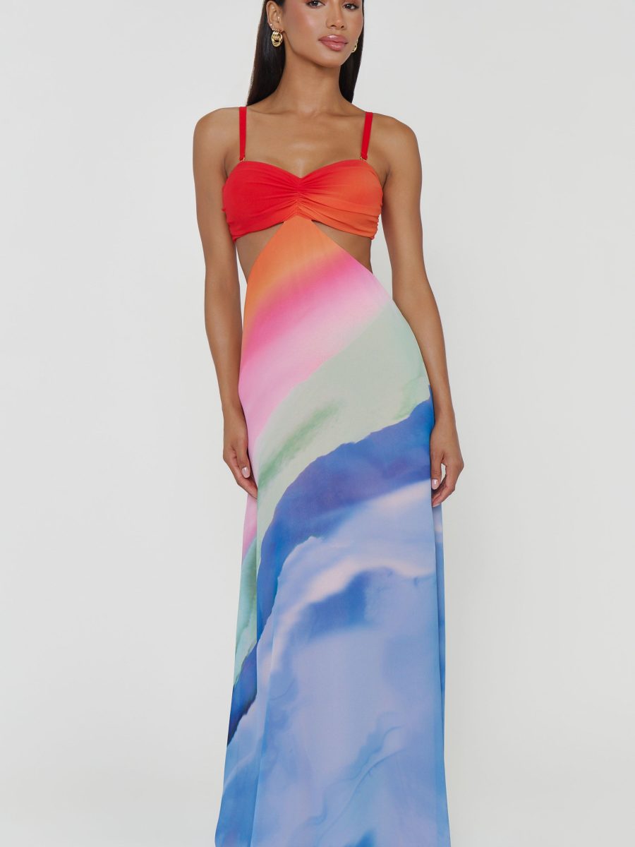 Niki Maxi Dress ~ Sunset