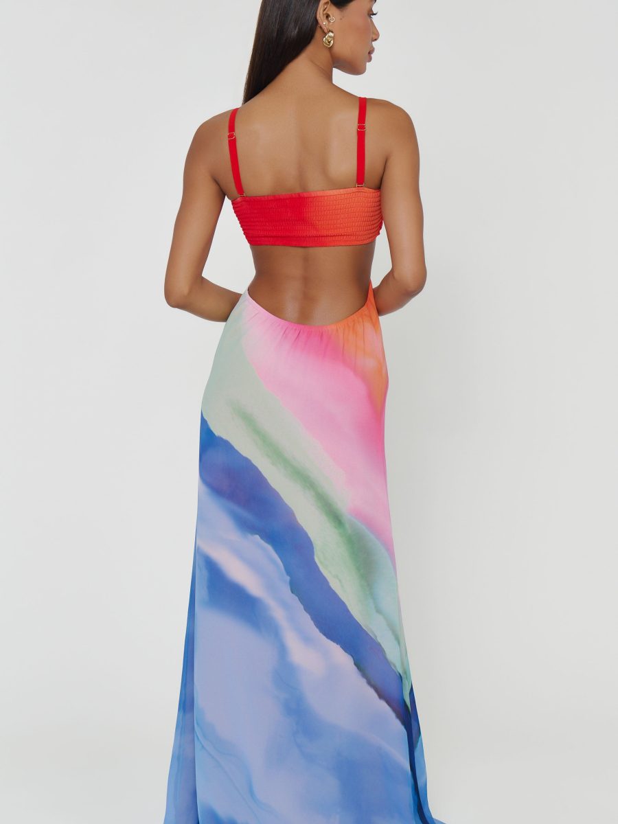 Niki Maxi Dress ~ Sunset