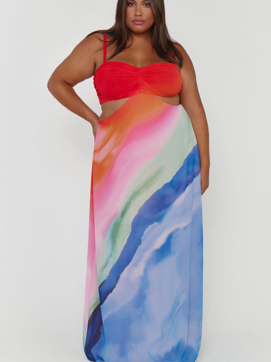 Niki Maxi Dress ~ Sunset