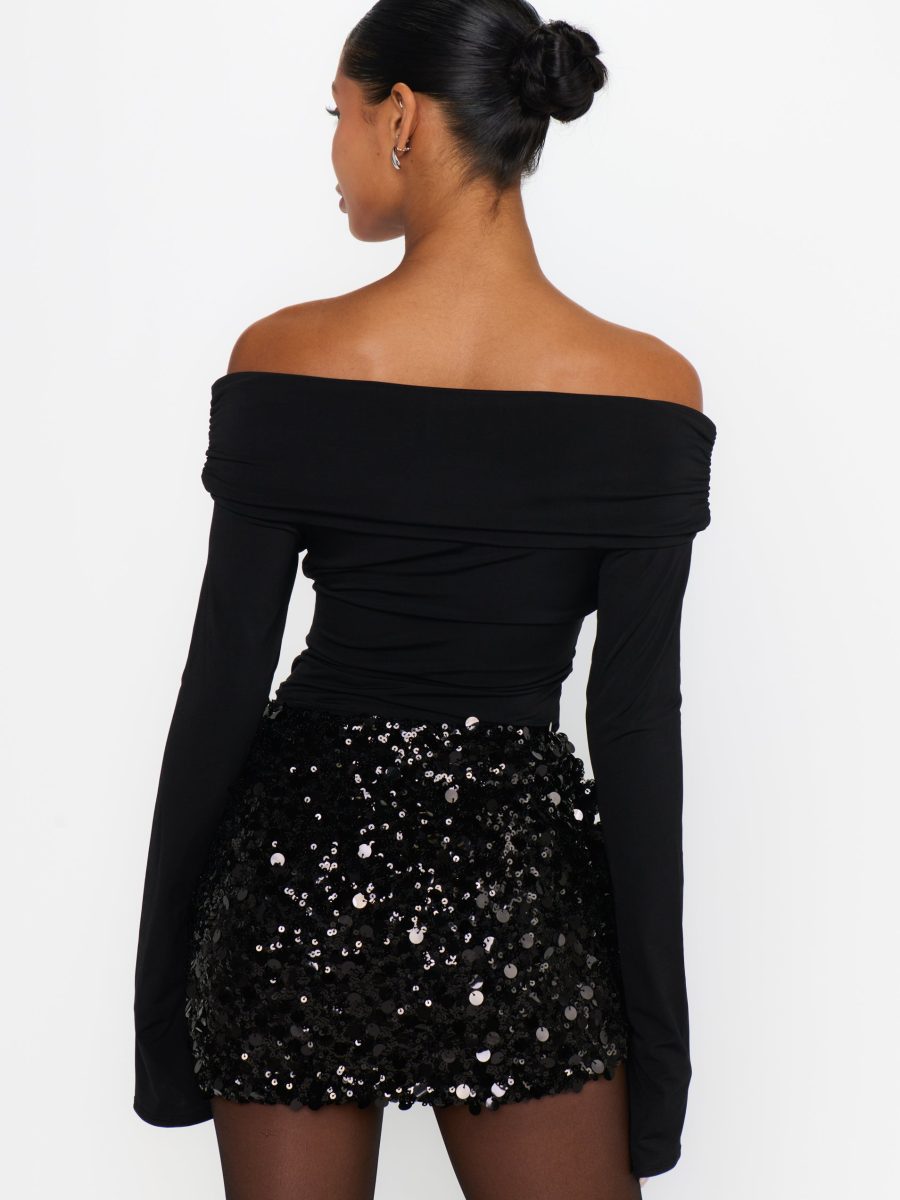 Tribeca Top ~ Black Spandy