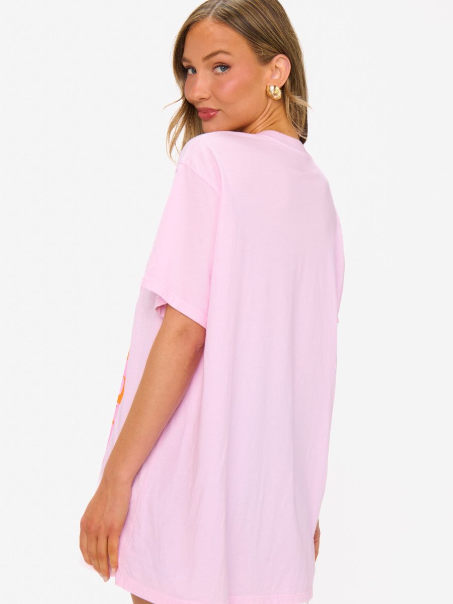 24 Hour Tee ~ Pink Daisy Graphic