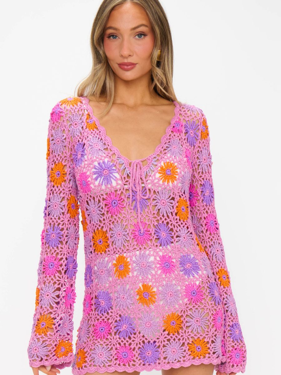 Vacay Mini Coverup ~ Fruit Punch Crochet