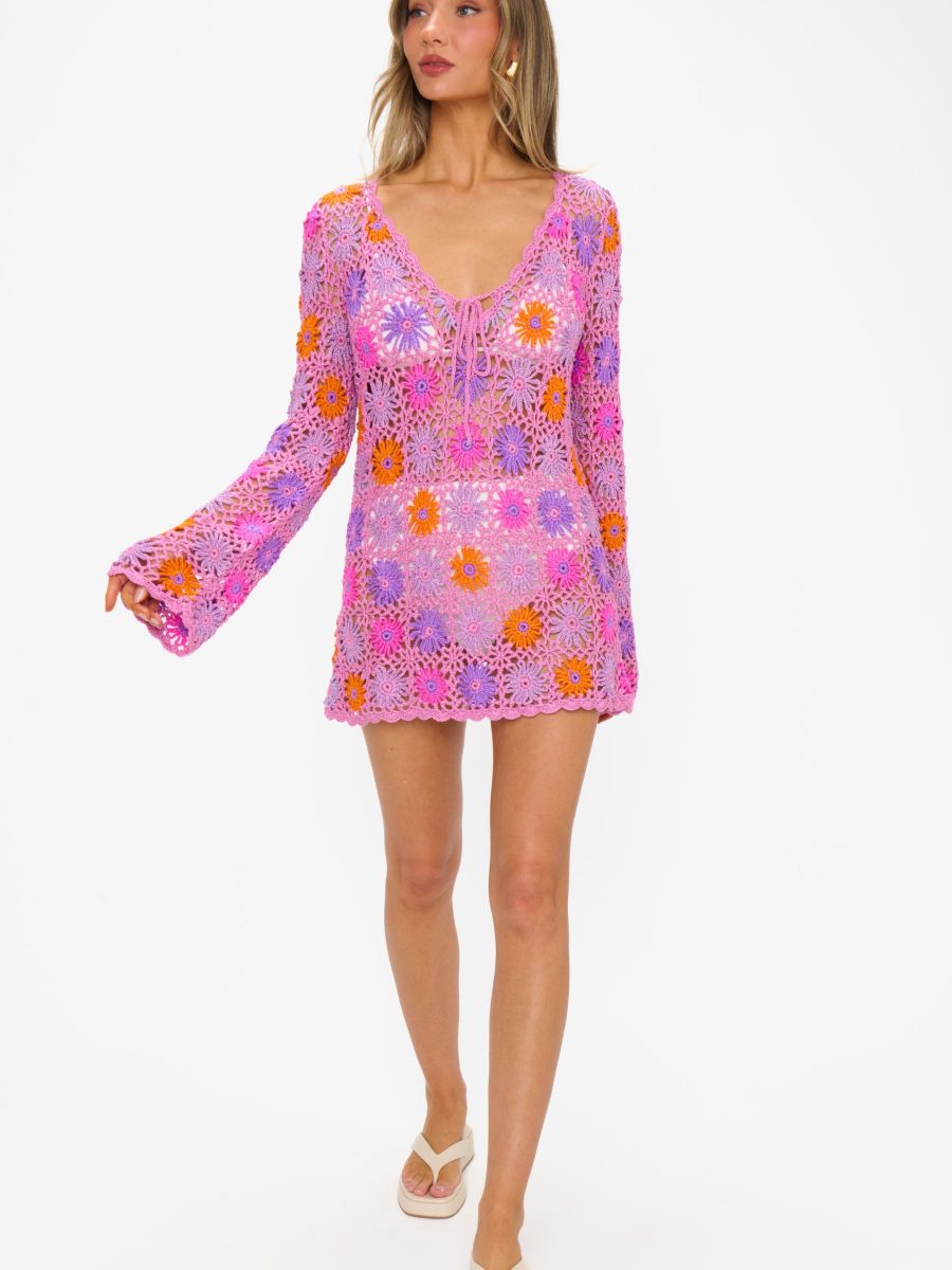 Vacay Mini Coverup ~ Fruit Punch Crochet