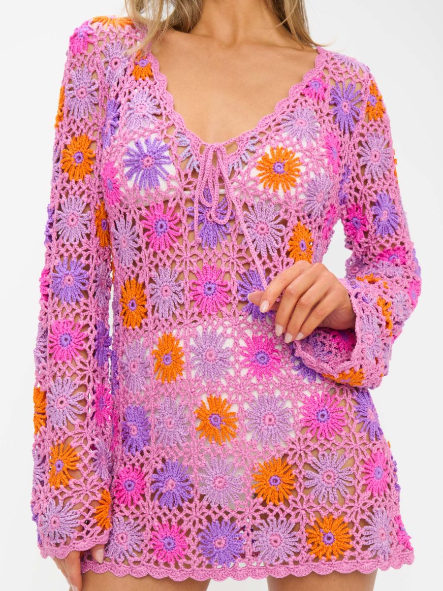 Vacay Mini Coverup ~ Fruit Punch Crochet