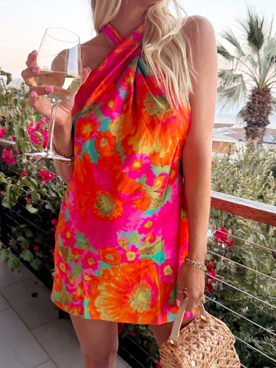 Jasmine Tie Mini Dress ~ Miss Malibu