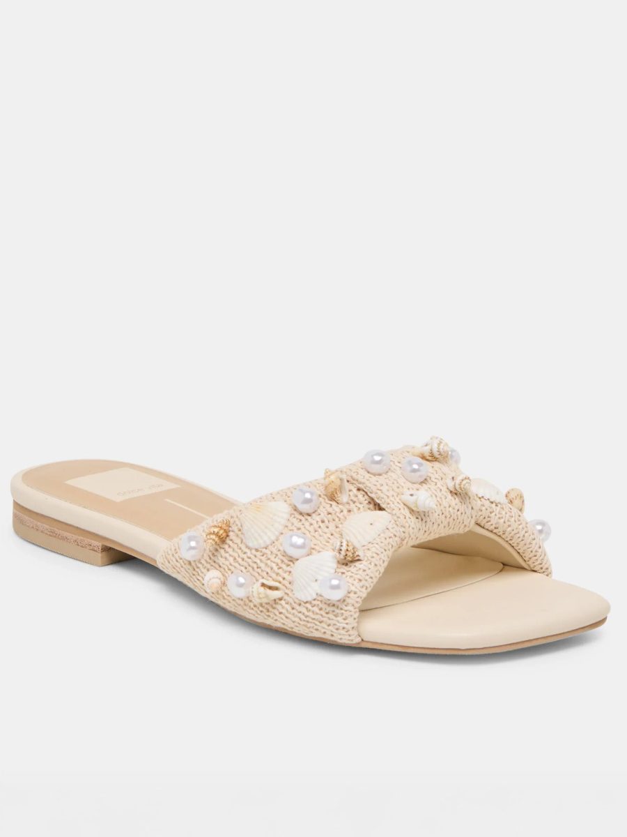 Dolce Vita Lizza Sandal ~ Oatmeal Beaded Raffia