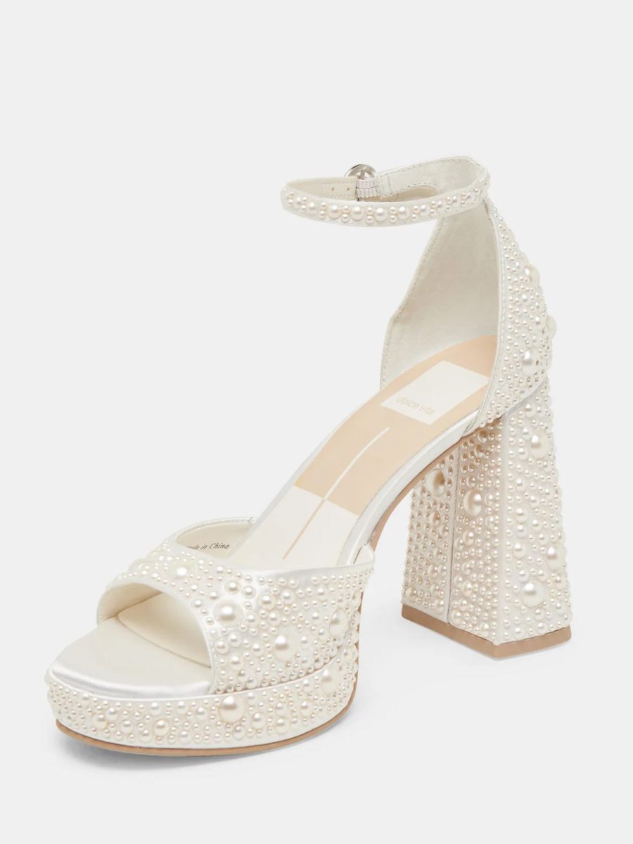 Dolce Vita Pandro Pearl Heel ~ True White