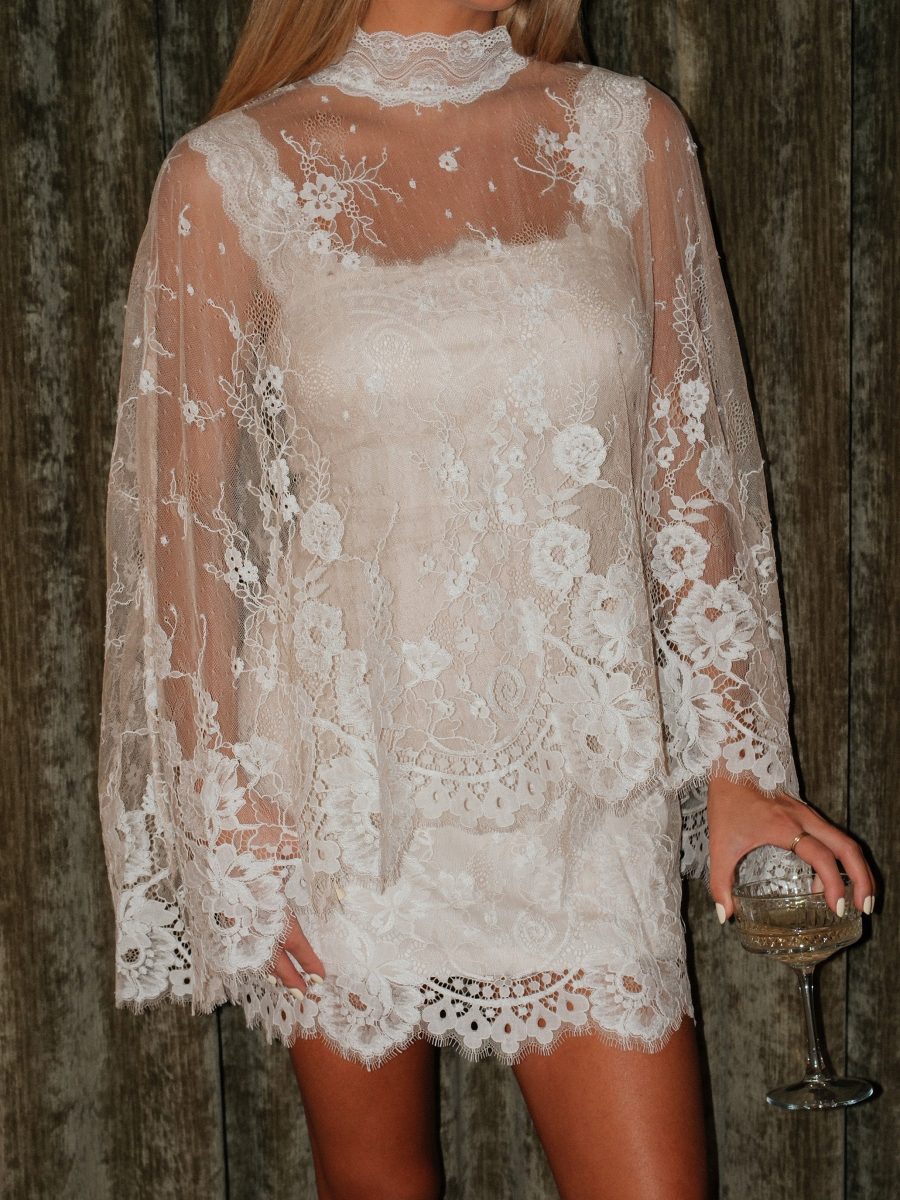 Destiny Cape ~ Devoted White Lace