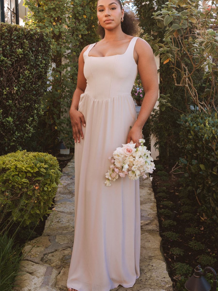 Nina Maxi Dress ~ Show Me the Ring Crisp