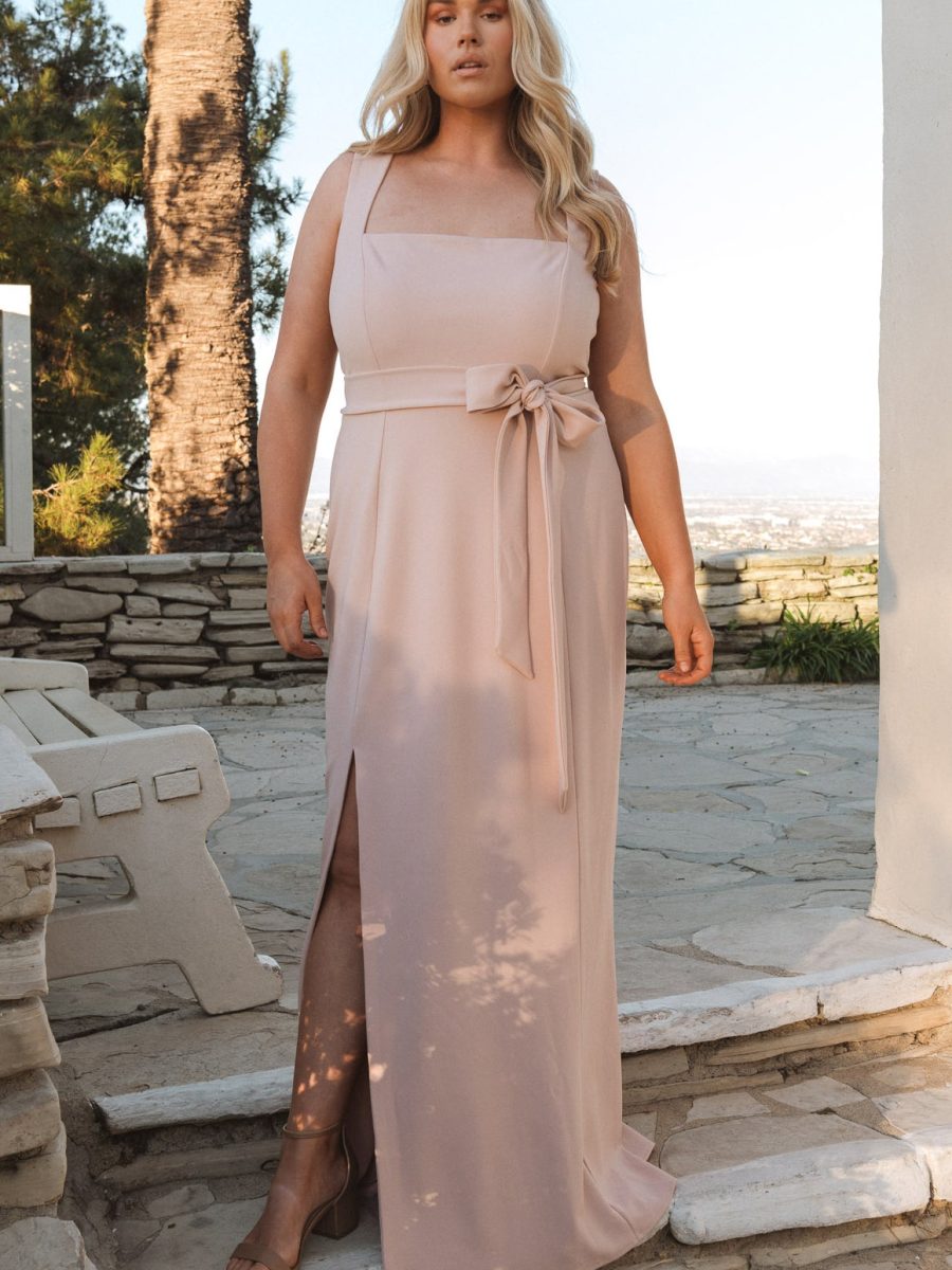 Paris Gown ~ Dusty Blush Stretch