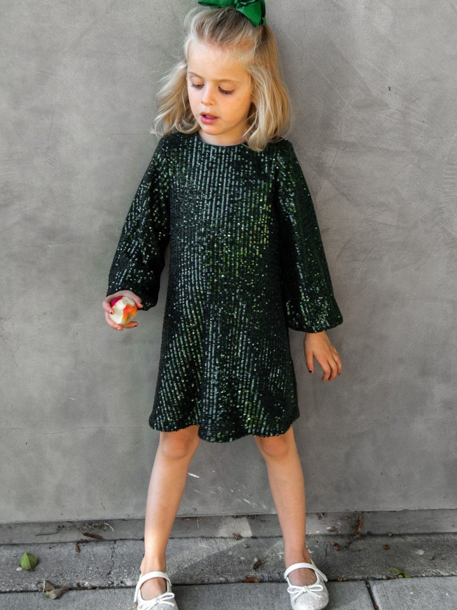 Once Upon A Time Dress ~ Emerald Sequins