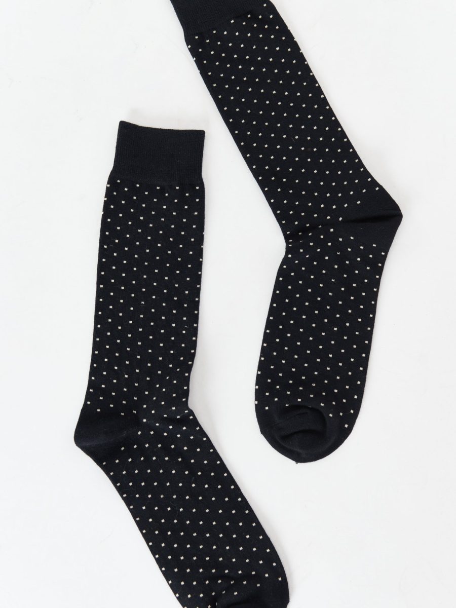 Owen Sock ~ Black Dots