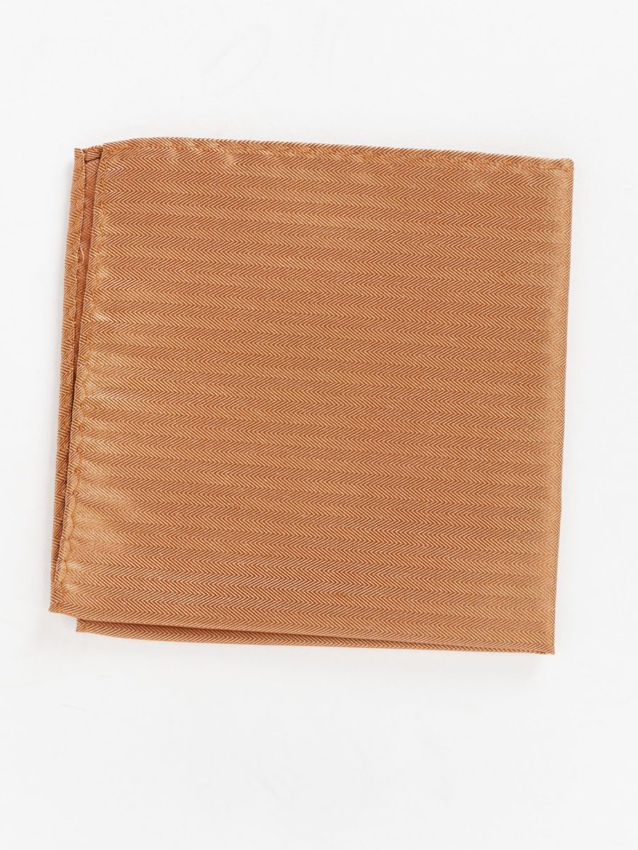 Sam Pocket Square ~ Copper Solid