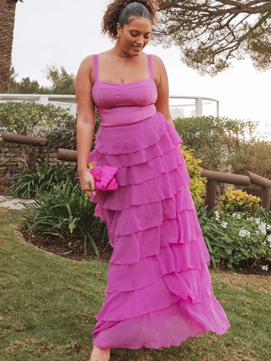 Katarina Maxi Dress ~ Magenta Majesty