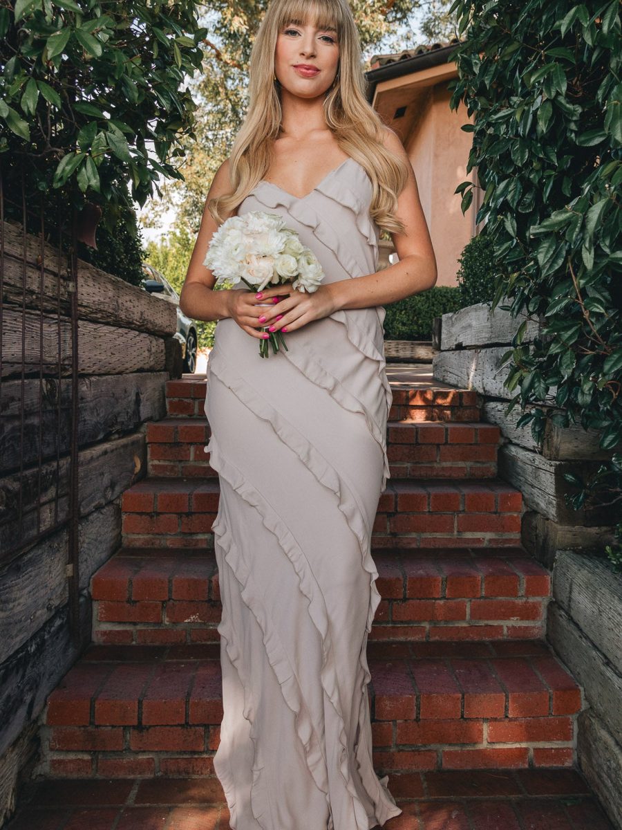 Romance Ruffle Dress ~ Show Me the Ring Crisp