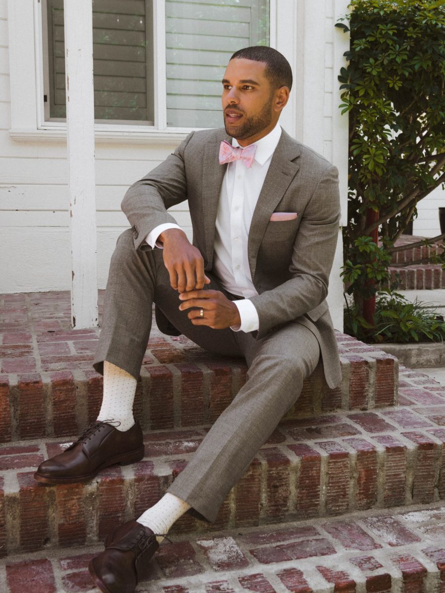 Owen Sock ~ Champagne Dots
