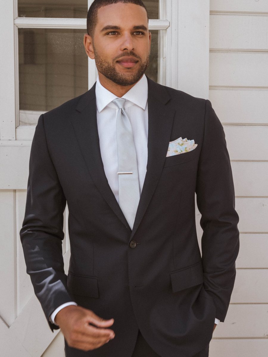 Nico Neck Tie ~ Steel Blue Solid