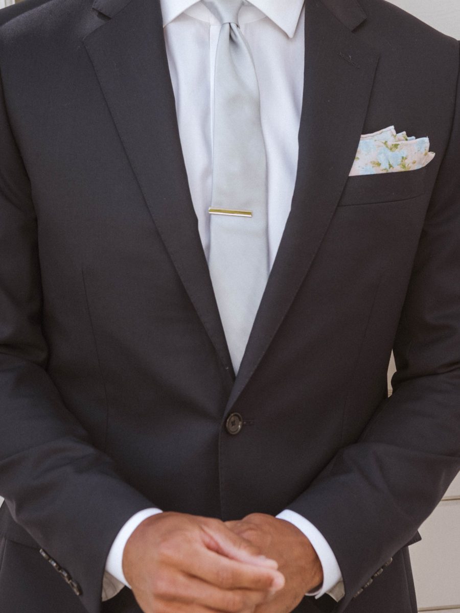 Nico Neck Tie ~ Steel Blue Solid