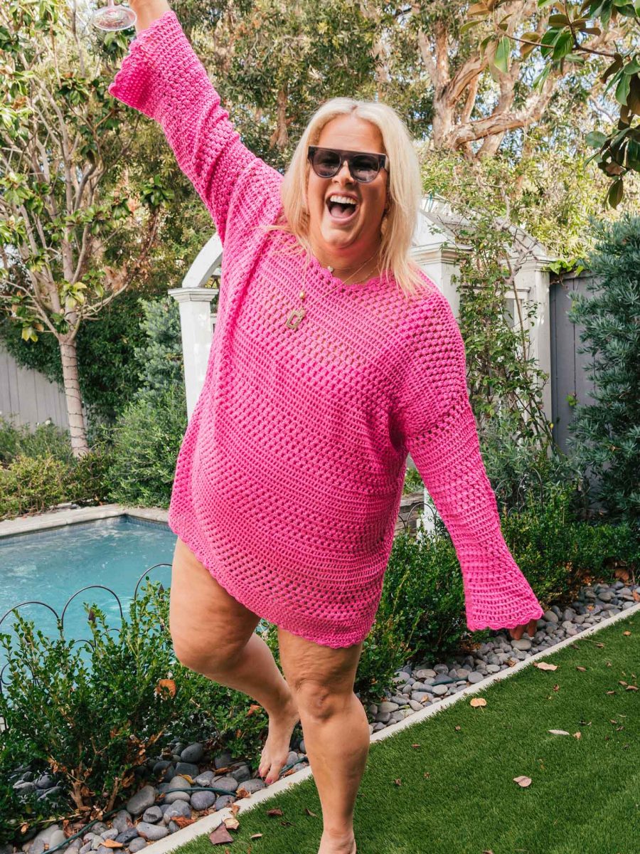 Paula Pullover ~ Hot Pink Crochet