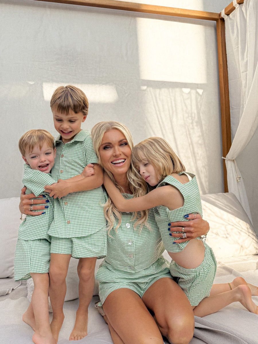 Little Maren Shorts ~ Field Green Gingham