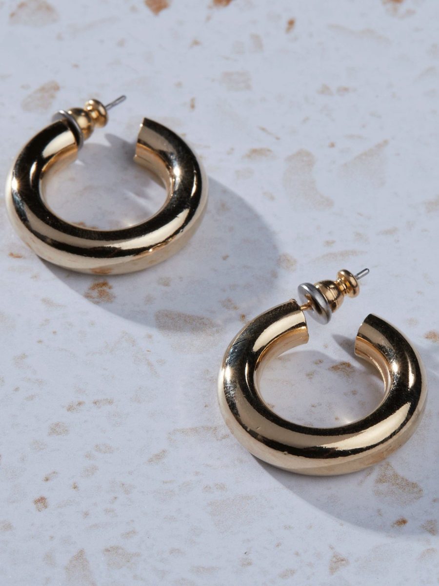 Faithy Jewels Everyday Hoop Earrings ~ 18K Gold Plated