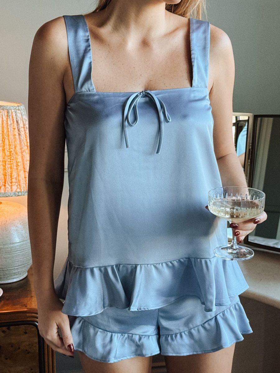 Steel Blue Luxe Satin