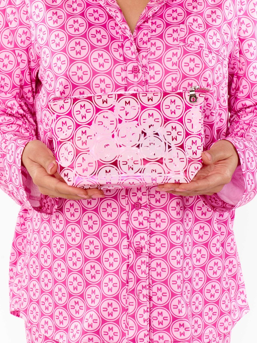 The Essentials Makeup Bag ~ Pink Mumu Logo