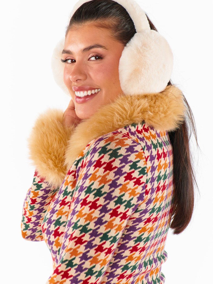 Everly Earmuff ~ Beige Faux Fur