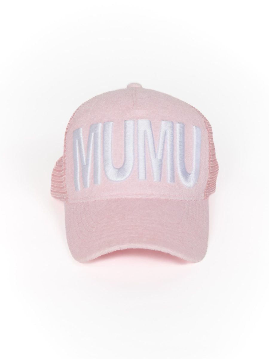 MUMU Terry Trucker Hat ~ Bubblegum Pink