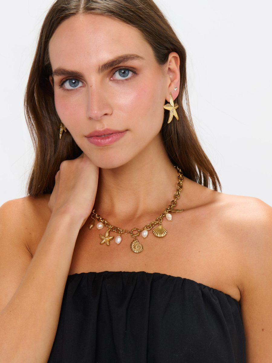 Faithy Jewels Starfish Earrings ~ Gold
