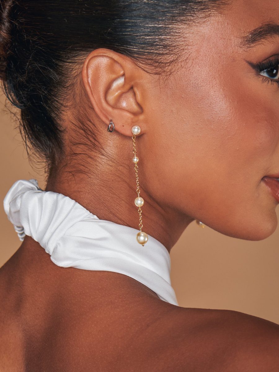 Faithy Jewels Charlotte Earrings ~ Gold/Pearl