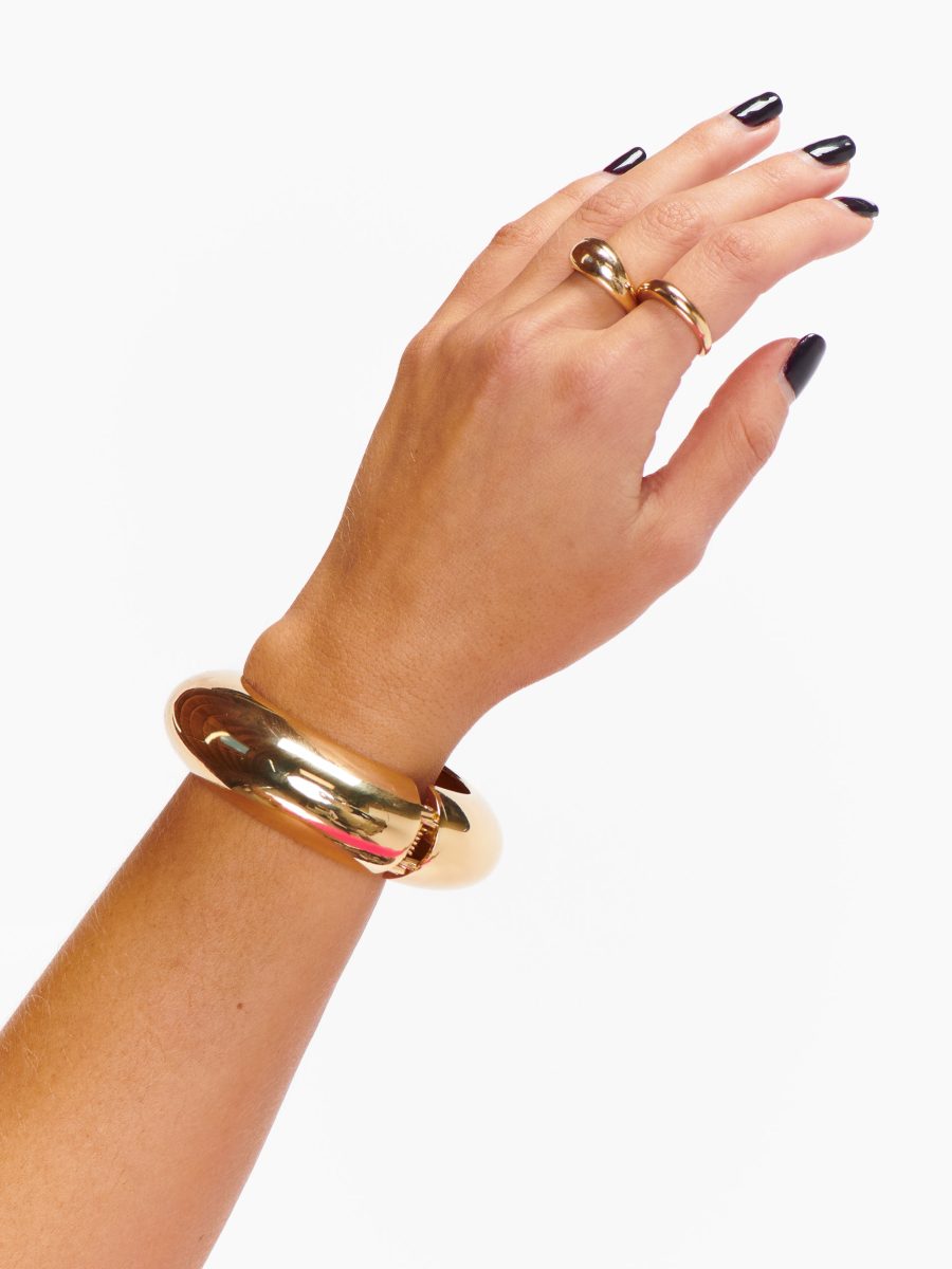Celina Large Bangle ~ Gold